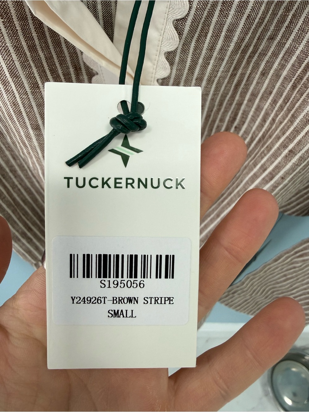 Tuckernuck Brown Stripe Belted Dress - Picture 2 of 7